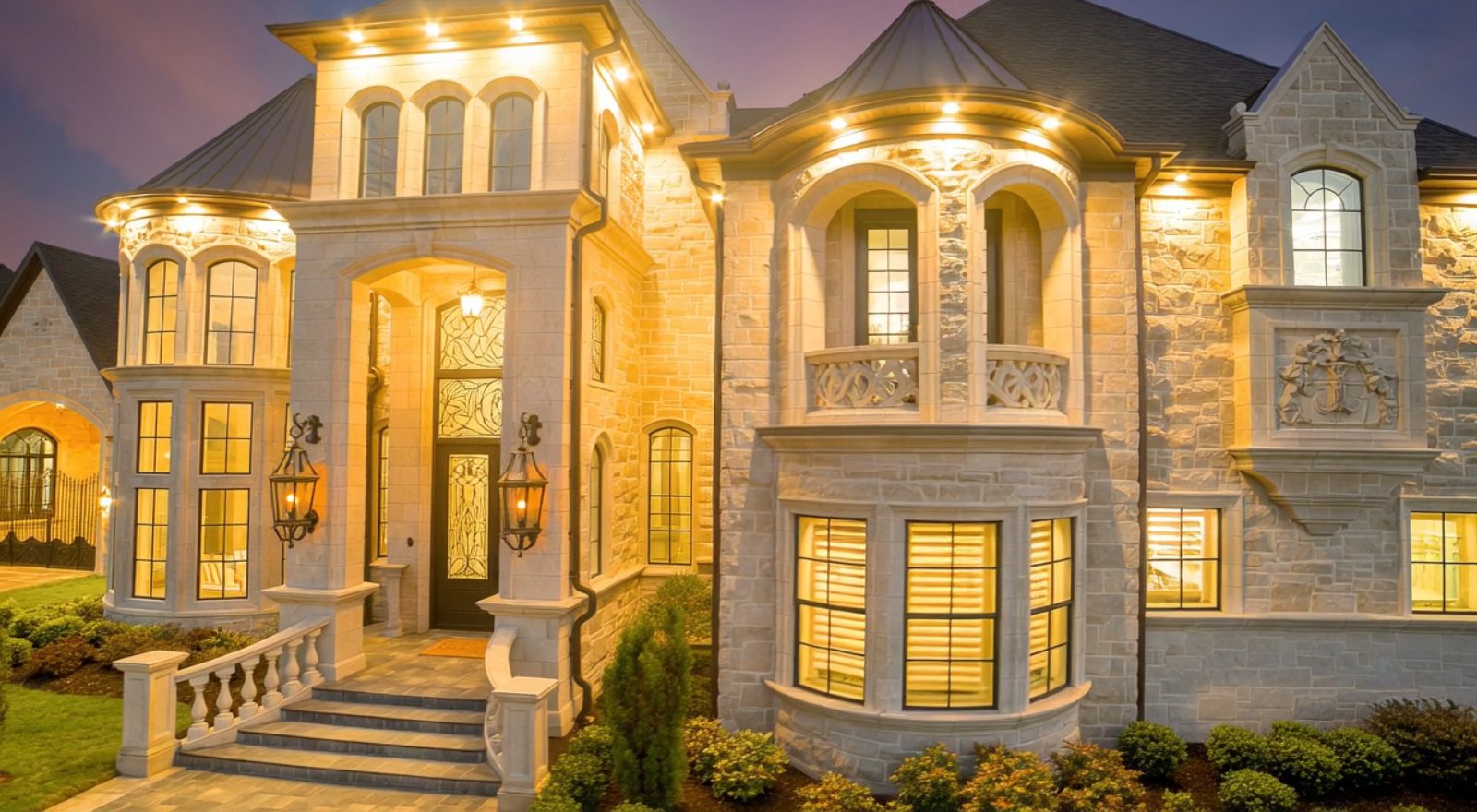 Wide lawn approach