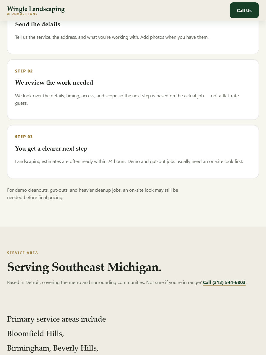 Service area