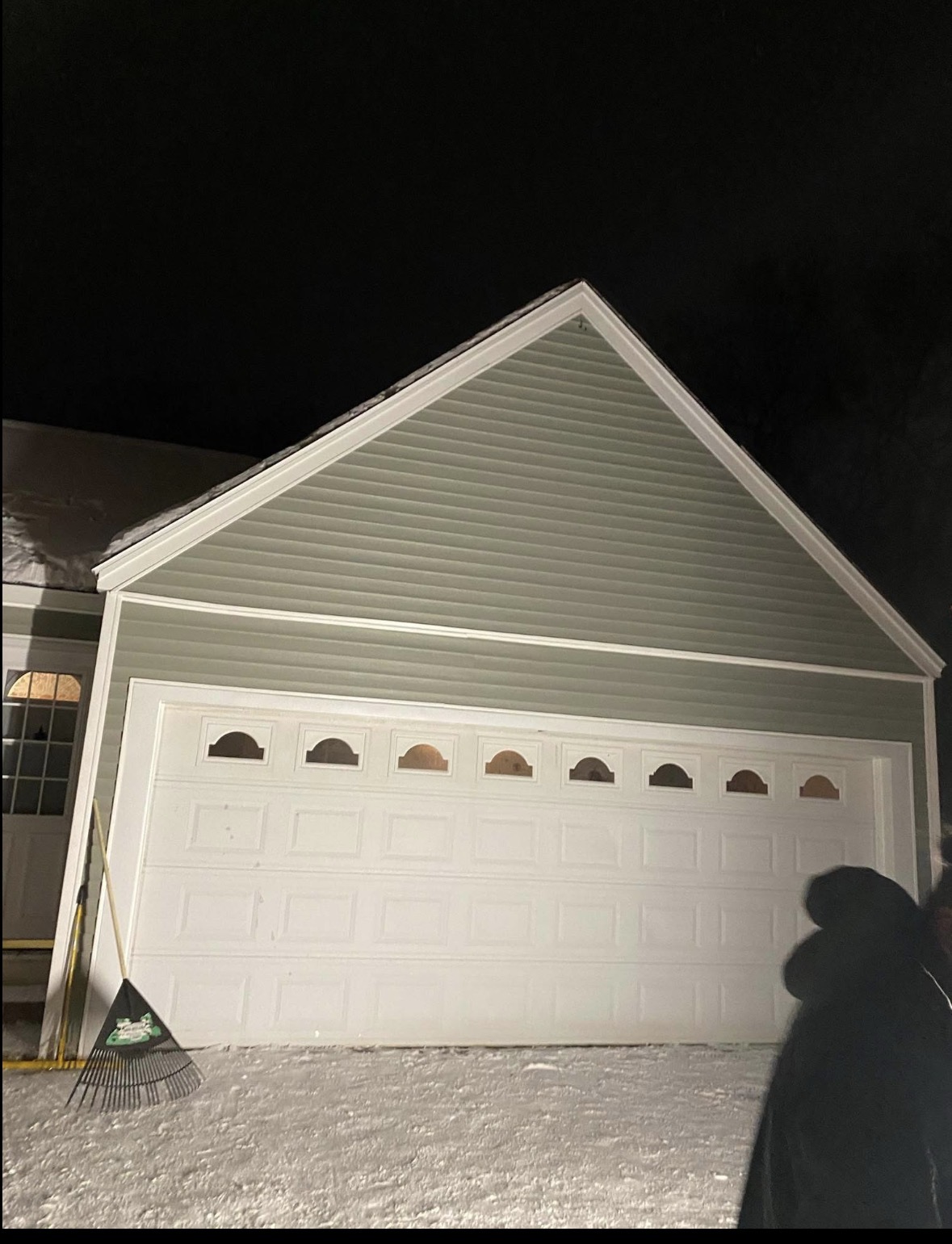 Completed siding replacement