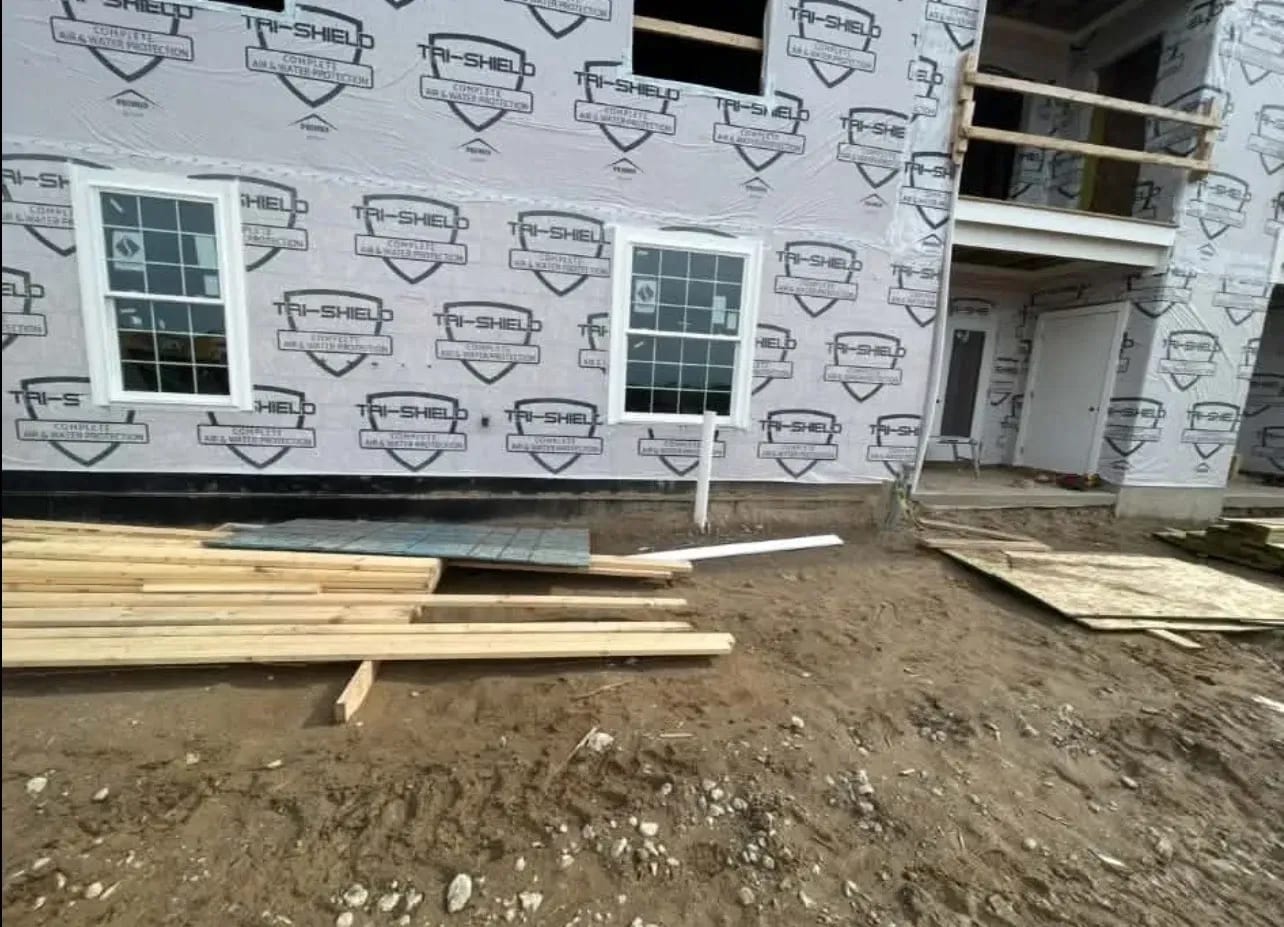 New double-hung windows fitted